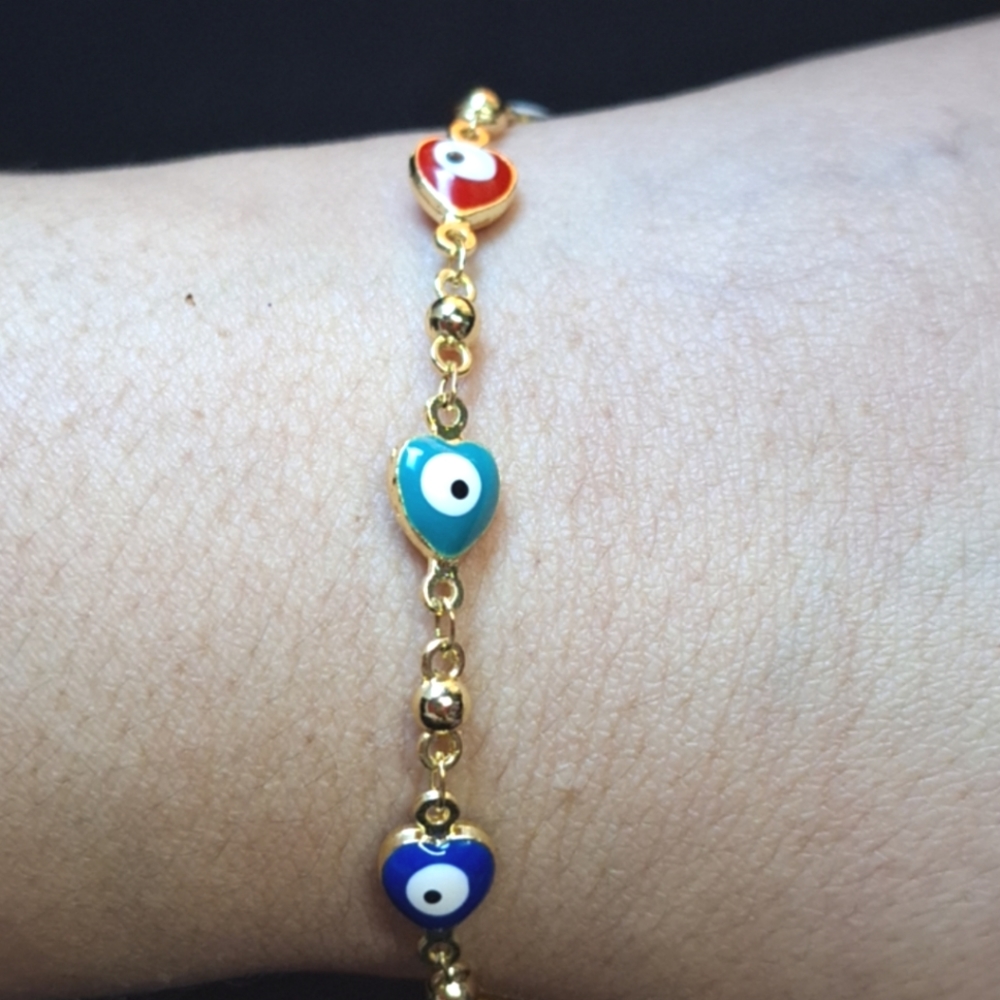 excellent quality laminated gold anklet (new)